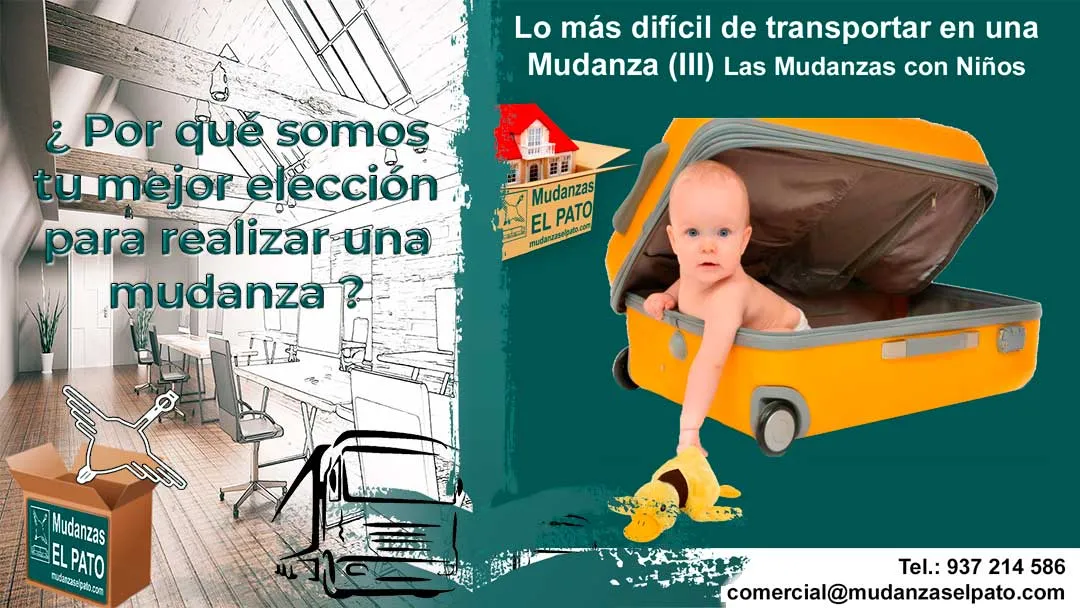 Lo más difícil de transportar en una Mudanza (3) Las Mudanzas con Niños